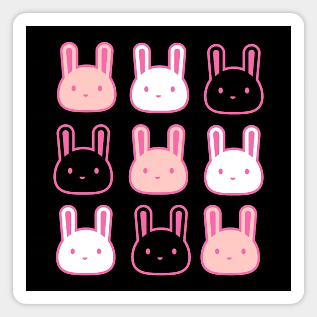 Bunny bunches Magnet by Potato_pinkie_pie